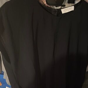 Everlane Black Sleeveless Shift Dress